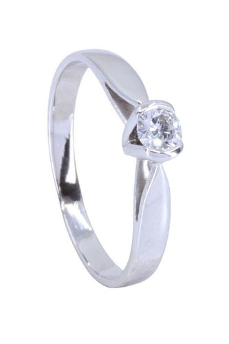 Bague SOLITAIRE DIAMANT 0.15 CARAT 58 Facettes 064631