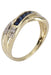 Bague 53 BAGUE MODERNE SAPHIRS ET DIAMANTS 58 Facettes 071281