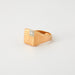 Ring 64.5 Solid yellow gold and diamond signet ring 58 Facettes
