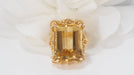 Ring 56 Vintage ring in yellow gold and citrine 58 Facettes 32214