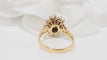 Bague Bague double entourage or blanc et jaune, rubis et diamants 58 Facettes 31150