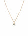 DIAMOND SOLITAIRE NECKLACE / YELLOW GOLD Necklace 58 Facettes