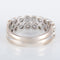 Bague 54 Bague 2 rangs de Diamants 58 Facettes 8397