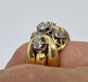 Ring 51.5 "Tank" ring 18ct gold and diamonds 1940s period 58 Facettes