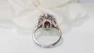 Ring 56 Ring in White Gold, Rubies and Diamonds 58 Facettes F4385