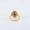 Bague Bague en or jaune, diamants & saphir 58 Facettes