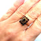 Bague 54 Bague vintage or jaune grenats 58 Facettes 3714