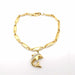 Bracelet Bracelet with pendant Yellow gold Diamonds 58 Facettes