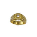 Ring 60 Gold Diamond Signet Ring 58 Facettes 20400000725