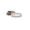 Bague Bague quartz agate aventurine 58 Facettes 230244R