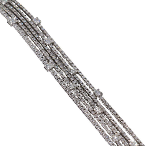 Bracelet Bracelet rivière diamants à 5 rangs 58 Facettes