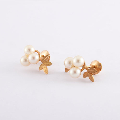 Boucles d'oreilles Paire de boucles d'oreilles "bouquet de gui" 58 Facettes