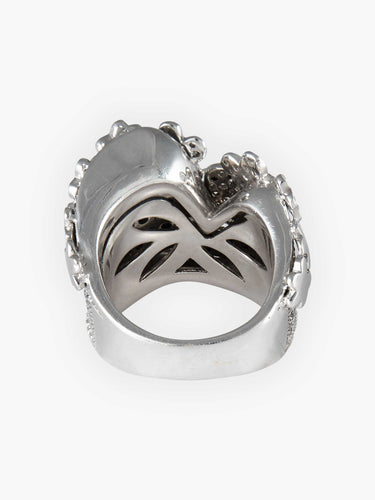 Bague Bague Pavage Diamants noirs et blancs 58 Facettes HS16206