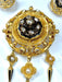 Brooch Set: brooch and earrings Email Diamonds Pearls 58 Facettes AB186