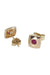 Ruby yellow gold earrings 58 Facettes 081381