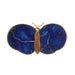 Brooch Butterfly Brooch Lapis-Lazuli Jasper Yellow Gold 58 Facettes Broxnumx