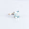 Bague Bague Aigue-Marine, or gris 58 Facettes