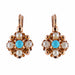 Earrings Leverback earrings Fine pearls Turquoise 58 Facettes
