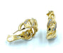 CARTIER earrings. Yellow gold diamond earrings Bergame Collection 58 Facettes