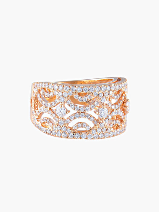 Bague 52 Bague Ruban Diamants 58 Facettes