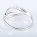 Ring 55 Leaf ring in white gold and diamond 58 Facettes