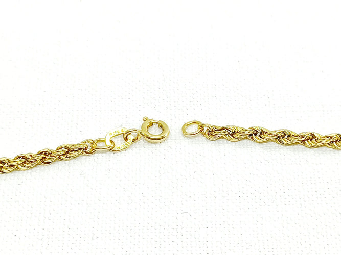 Collier Chaine En Or Torsadé 58 Facettes 3105/1