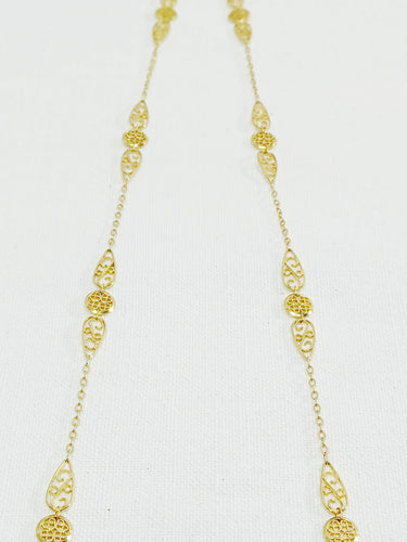 Collier Sautoir Art Nouveau Or Filigrané 58 Facettes 3074/1