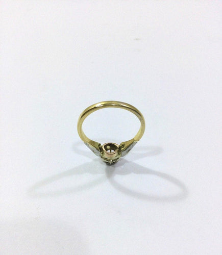 Bague 58 Bague Solitaire Or jaune Diamants 58 Facettes