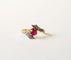 Bague 51 Bague croisée Or Jaune Rubis et Diamants 58 Facettes