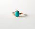 Bague 51 Bague Or Jaune Turquoise et Diamants 58 Facettes