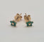 Boucles d'oreilles Boucles d'oreilles or jaune émeraudes 58 Facettes