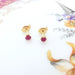 Earrings Ruby stud earrings 58 Facettes AA 1524
