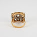 Ring 55 Yellow gold & platinum tank ring, diamonds 58 Facettes