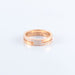Dinh Van Seventies Ring small model in pink Gold and Diamonds 58 Facettes