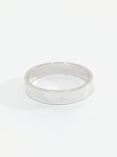 Bague 47.5 Alliance or blanc 58 Facettes