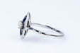 Ring Sapphire diamond ring white gold 58 Facettes BG250736-18