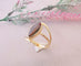 Bague Bague Marquise Grenat Or Jaune 58 Facettes AB 1072