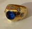 Bague 53 Bague en Or jaune & saphir cabochon 58 Facettes
