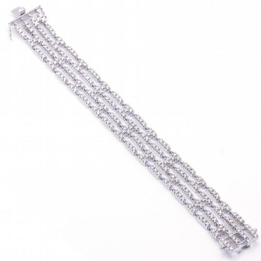 Bracelet Bracelet type rivière à quatre rangs de diamants 58 Facettes D360597LF