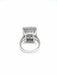 Ring Vintage ring in white gold, diamonds and precious stones 58 Facettes