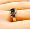 Bague 56 Bague Or jaune Saphir Diamants 58 Facettes AB230