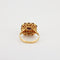 Bague 53 Bague or jaune, grenats 58 Facettes HS3648