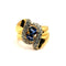 Bague 57 Bague or jaune diamants et saphirs 58 Facettes 3817