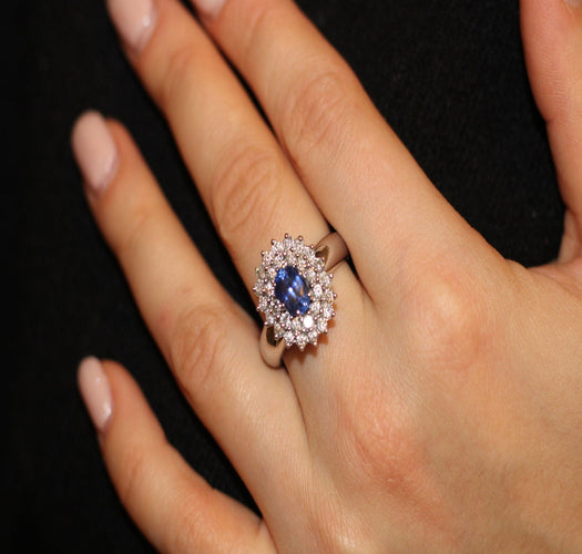 Bague Bague Saphir & Diamants 58 Facettes