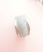 Ring Ring Domed bangle Diamonds 1,10ctt White gold 58 Facettes AA 1610