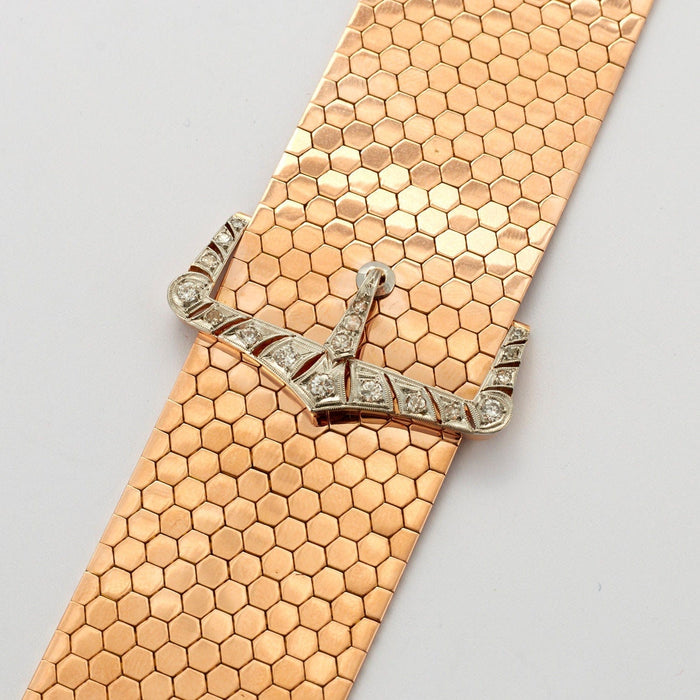 Bracelet Bracelet Ceinture Nid d'abeille Diamants 58 Facettes