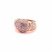 Ring Dome ring in yellow gold & diamonds 58 Facettes