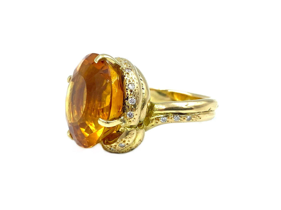 Bague Bague D’AVOSSA citrine & diamants 58 Facettes