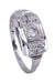 Ring 52 ART-DECO DIAMOND RING 58 Facettes 081191