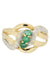 Ring 54 MODERN EMERALD AND DIAMOND RING 58 Facettes 044511